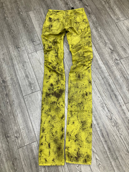 S-Vlone Stack Denim Paint Splatter