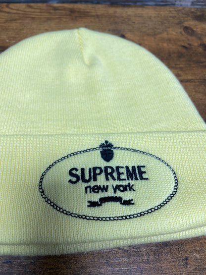 OS-Supreme Crest Pale Yellow Beanie