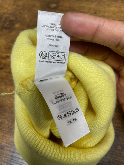 OS-Supreme Crest Pale Yellow Beanie
