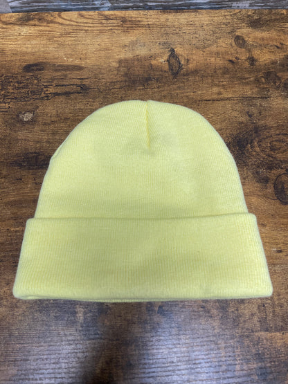 OS-Supreme Crest Pale Yellow Beanie