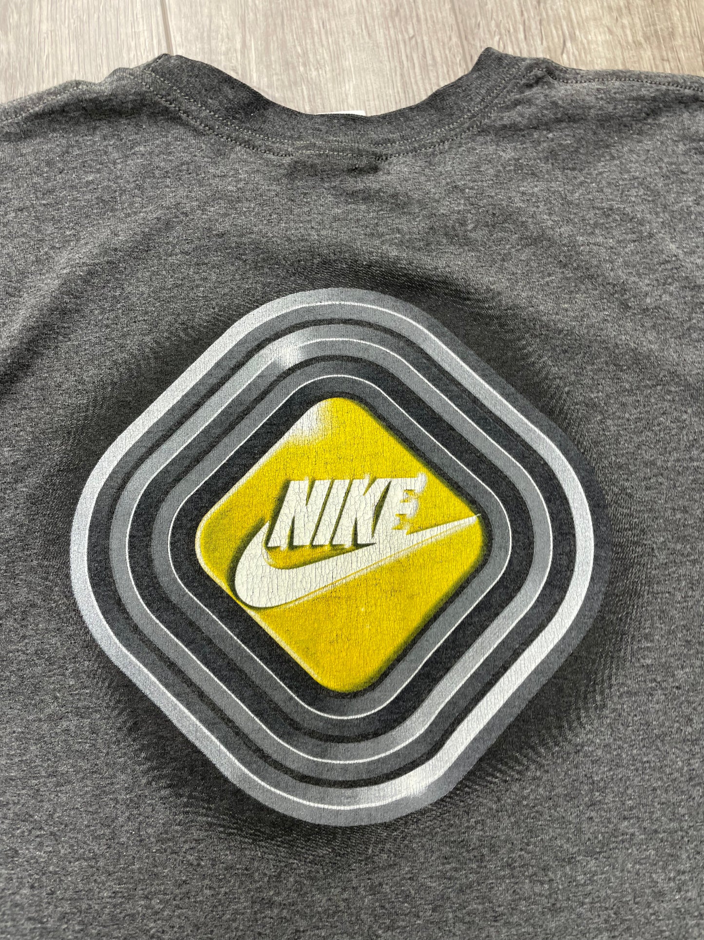 Y2K Nike Grey Double Sided Graphic Tee Size XL