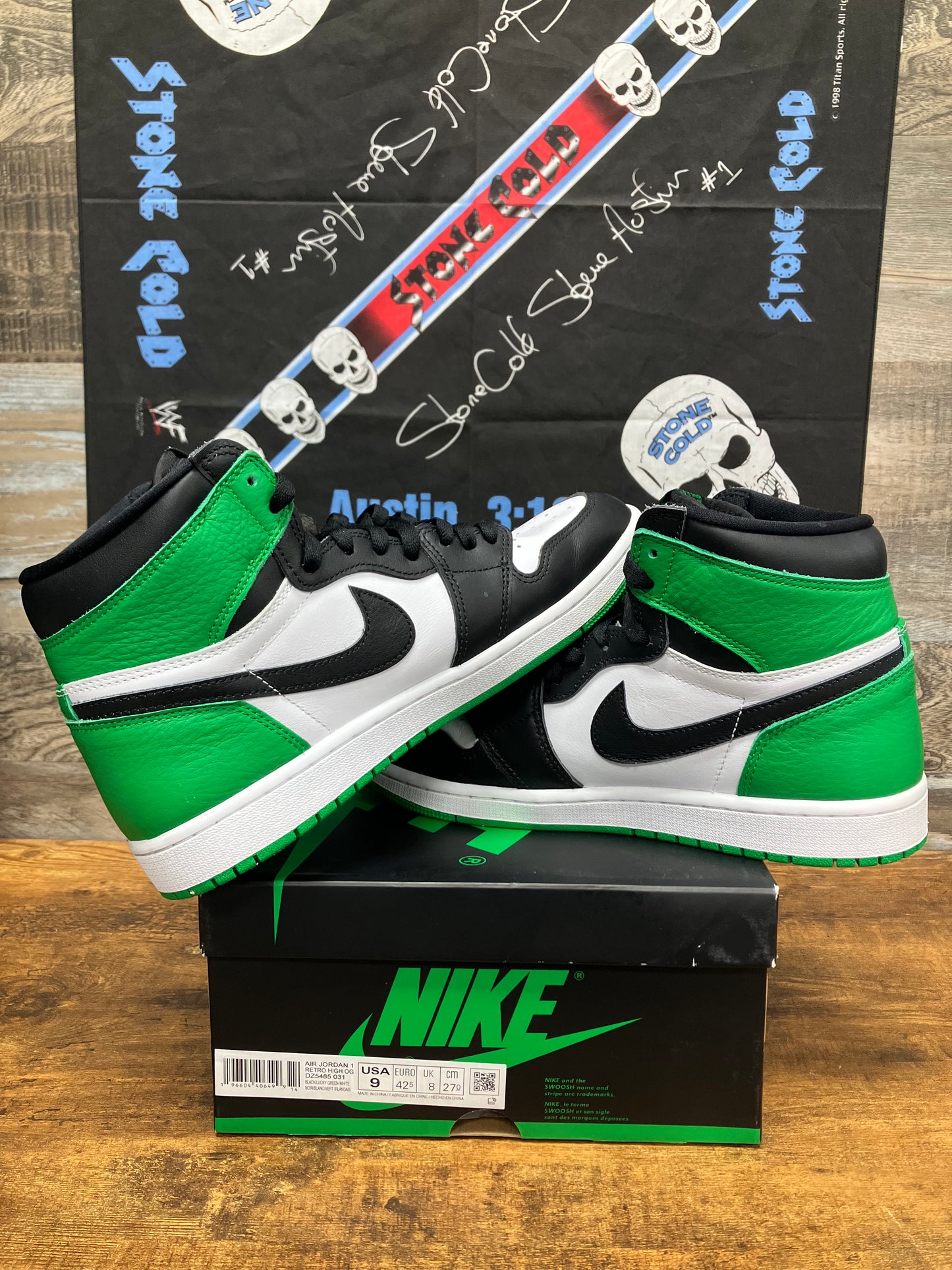 9-Air Jordan 1 High Lucky Green