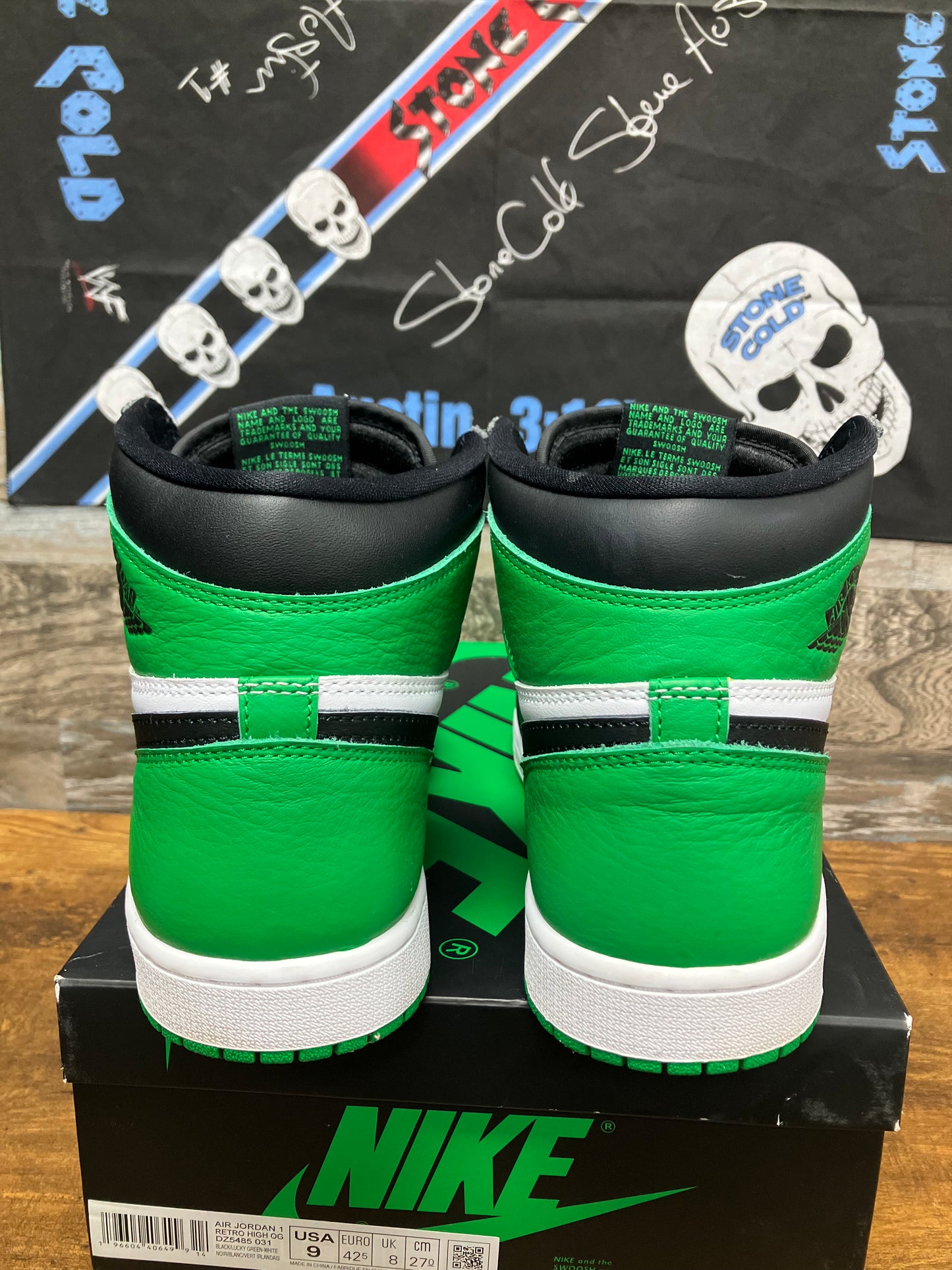 9-Air Jordan 1 High Lucky Green