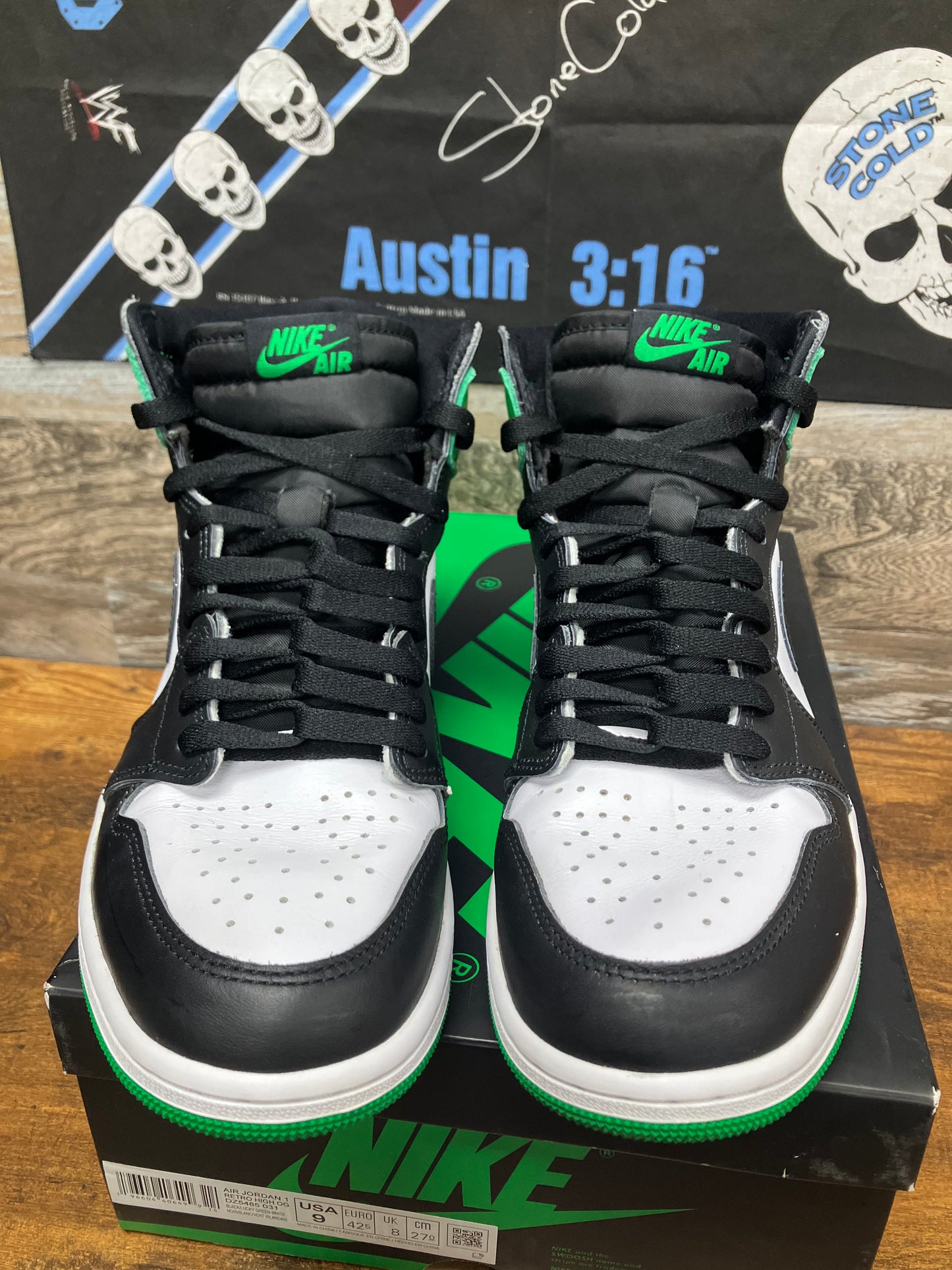 9-Air Jordan 1 High Lucky Green