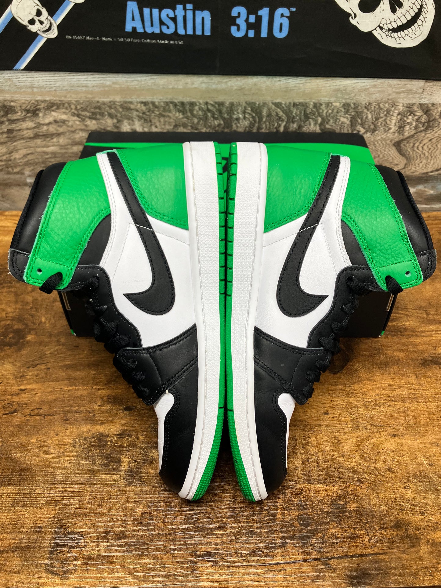 9-Air Jordan 1 High Lucky Green