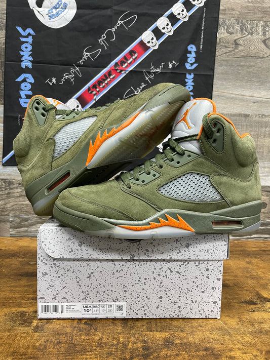 10.5-Jordan 5 Retro Olive