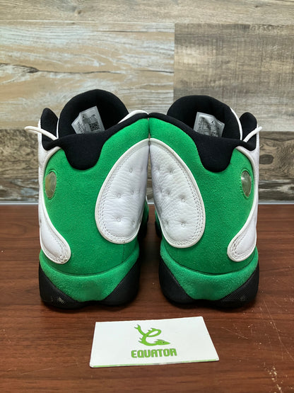 Jordan 13 White Lucky Green Size 13