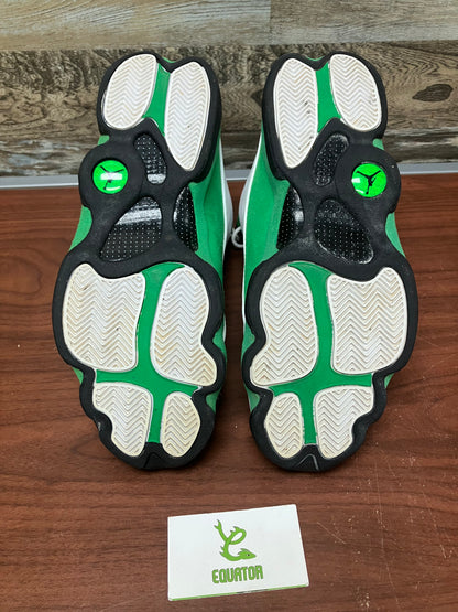 Jordan 13 White Lucky Green Size 13