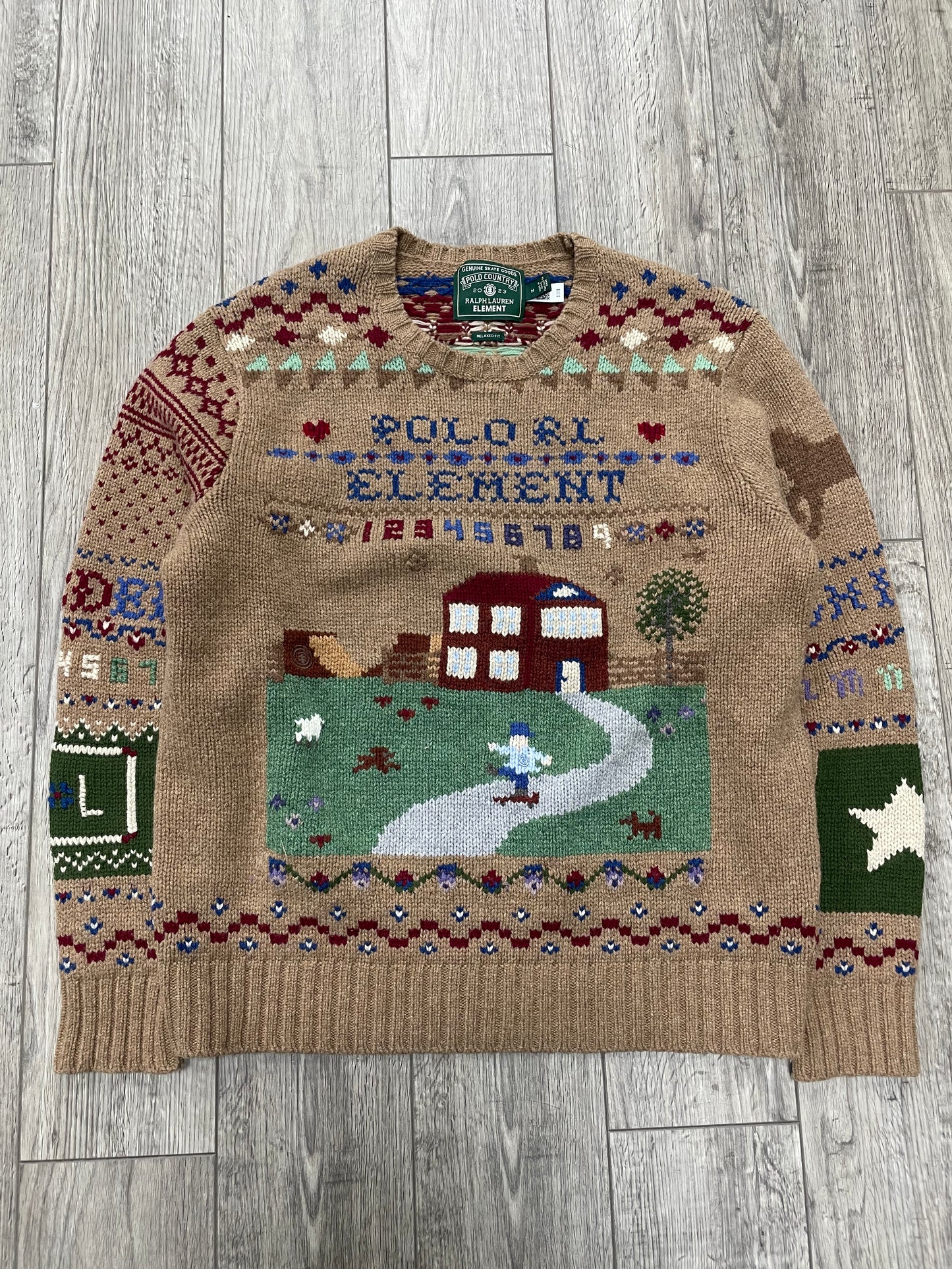 M-Polo Country Ralph Lauren Element Skateboard Wool Sweater