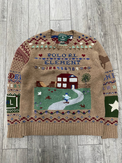 M-Polo Country Ralph Lauren Element Skateboard Wool Sweater