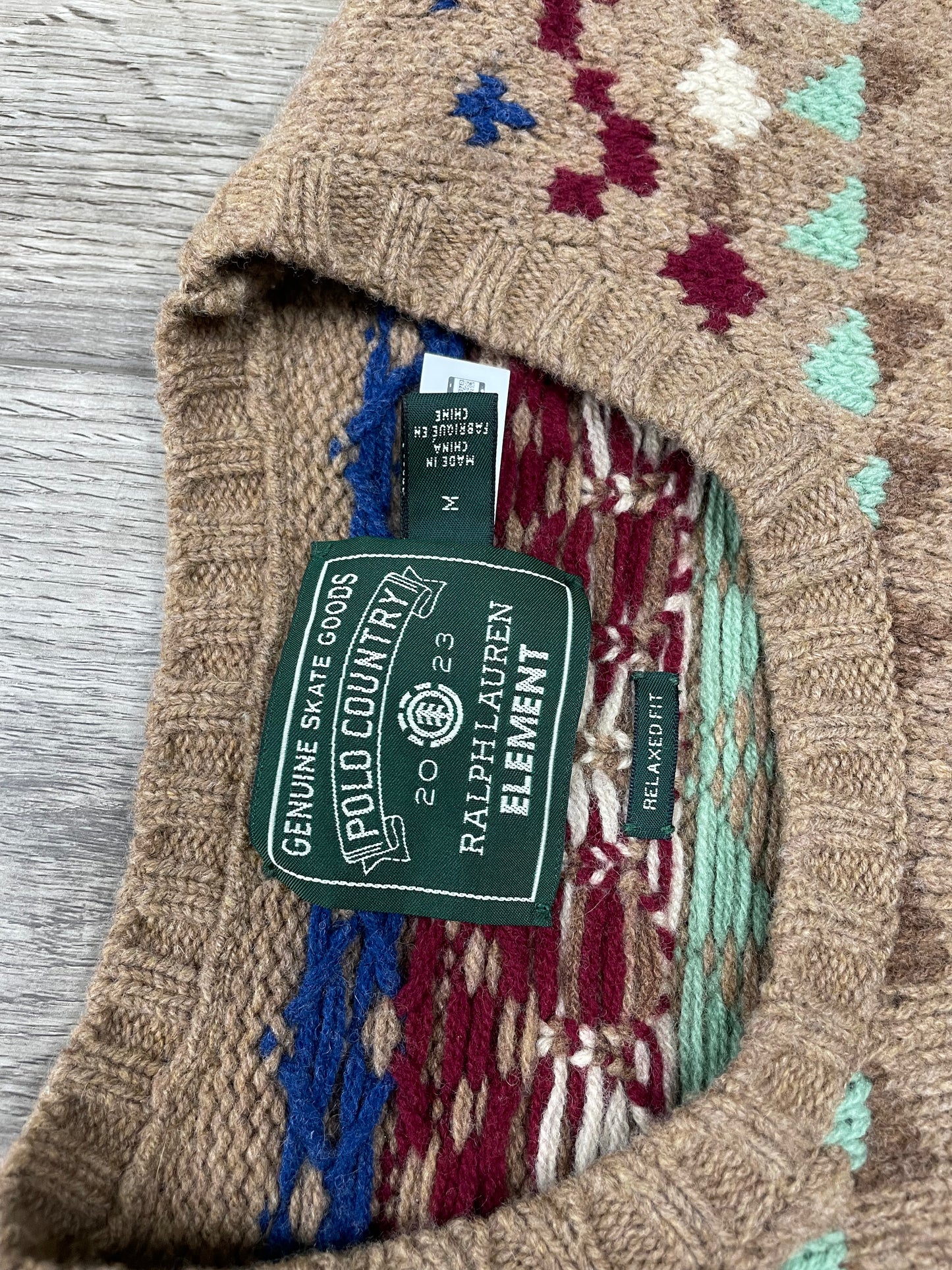 M-Polo Country Ralph Lauren Element Skateboard Wool Sweater