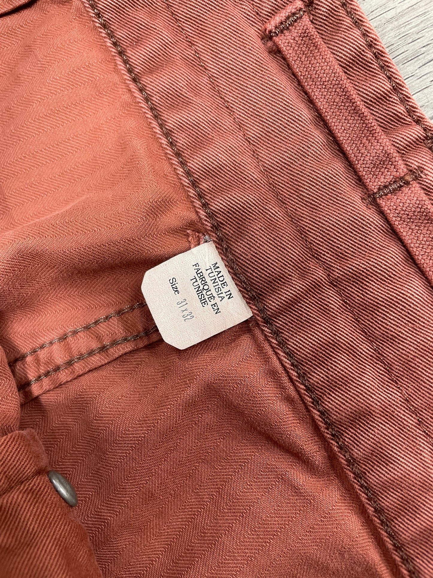 31-RRL Herringbone Twill Cargo Straight Leg Trousers