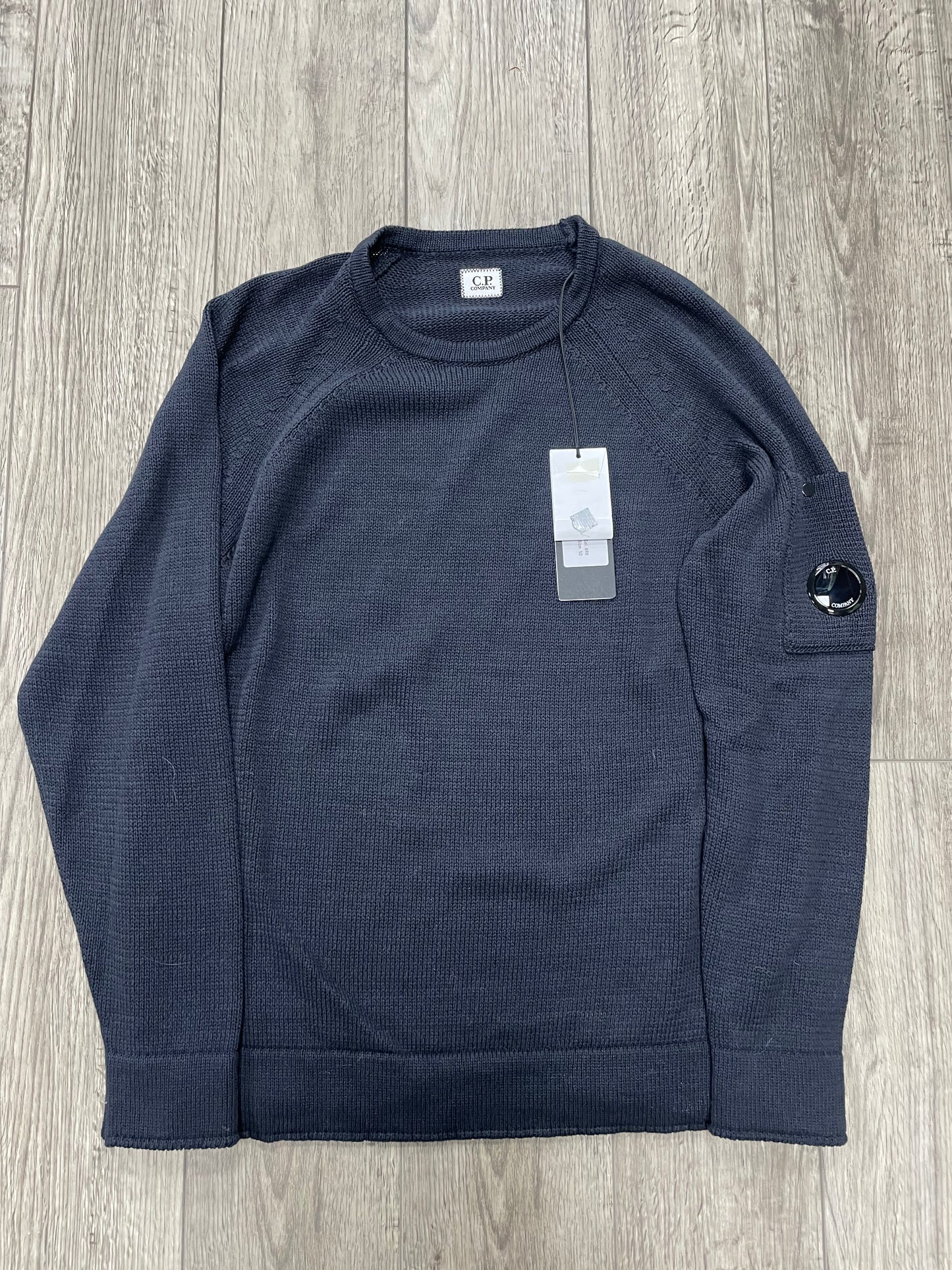 L-C.P. Company Double Colour Wool Crewneck Lens Sweater