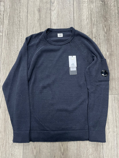 L-C.P. Company Double Colour Wool Crewneck Lens Sweater
