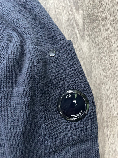 L-C.P. Company Double Colour Wool Crewneck Lens Sweater