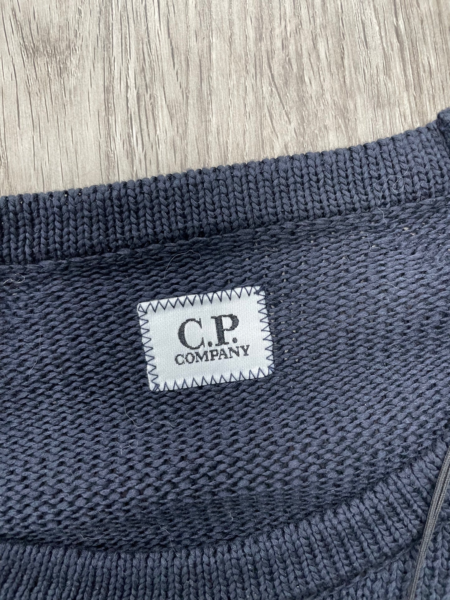 L-C.P. Company Double Colour Wool Crewneck Lens Sweater