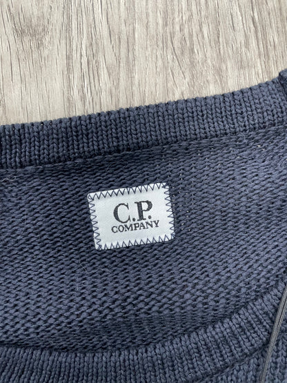 L-C.P. Company Double Colour Wool Crewneck Lens Sweater