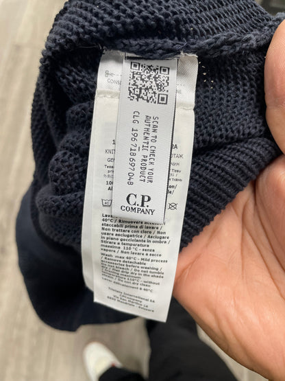 L-C.P. Company Double Colour Wool Crewneck Lens Sweater