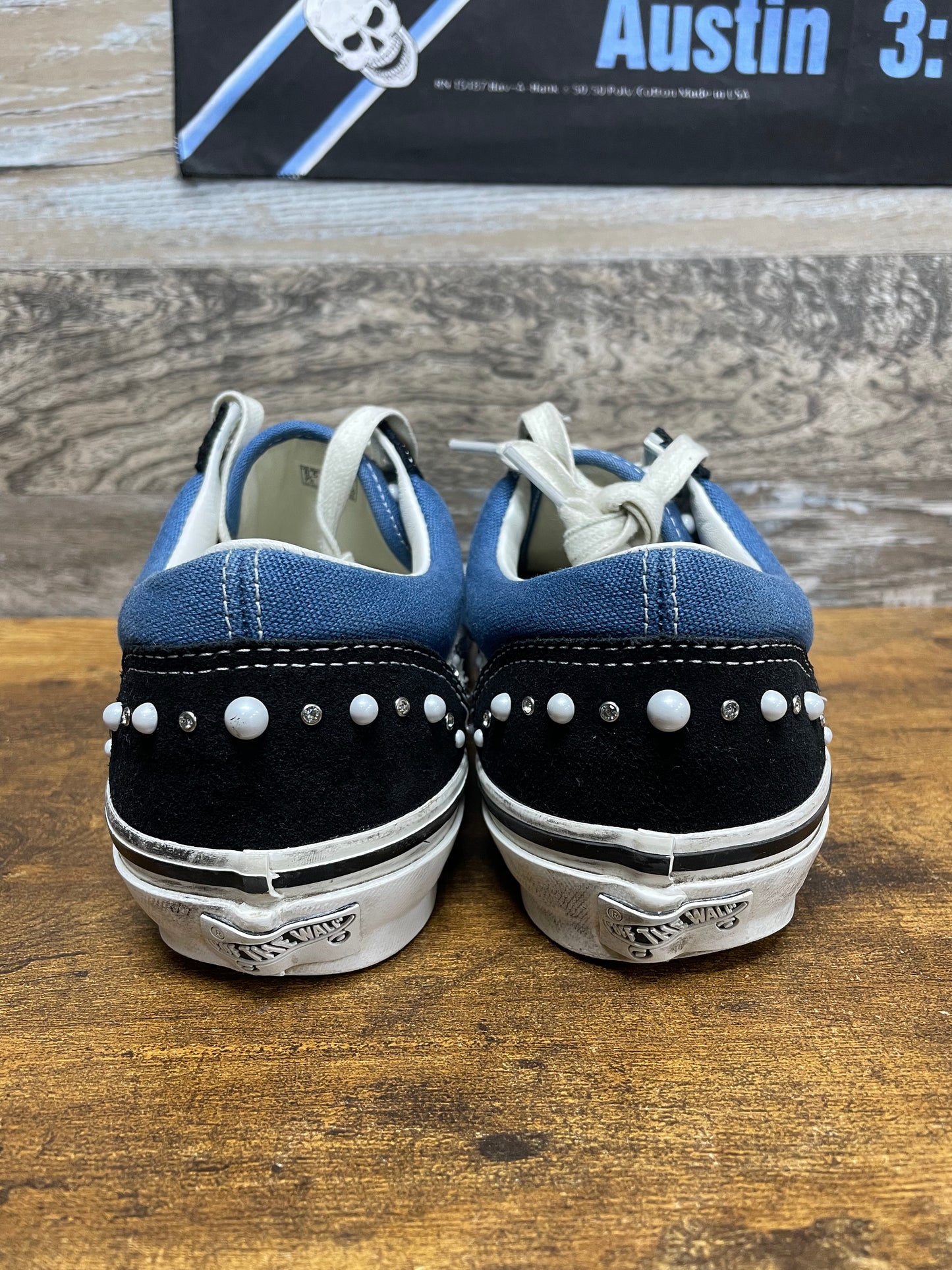 8.5-Vans LX Old Skool 36 Pearlized Pack Black Navy