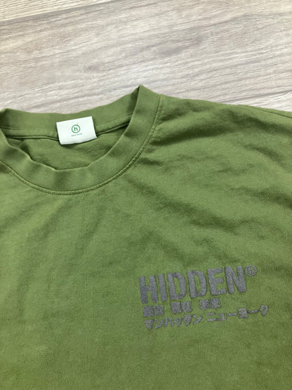 Hidden NY Olive Puff Print Tee Size L