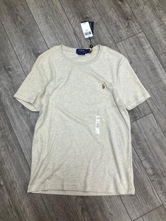 M-Polo Beige Logo Tee