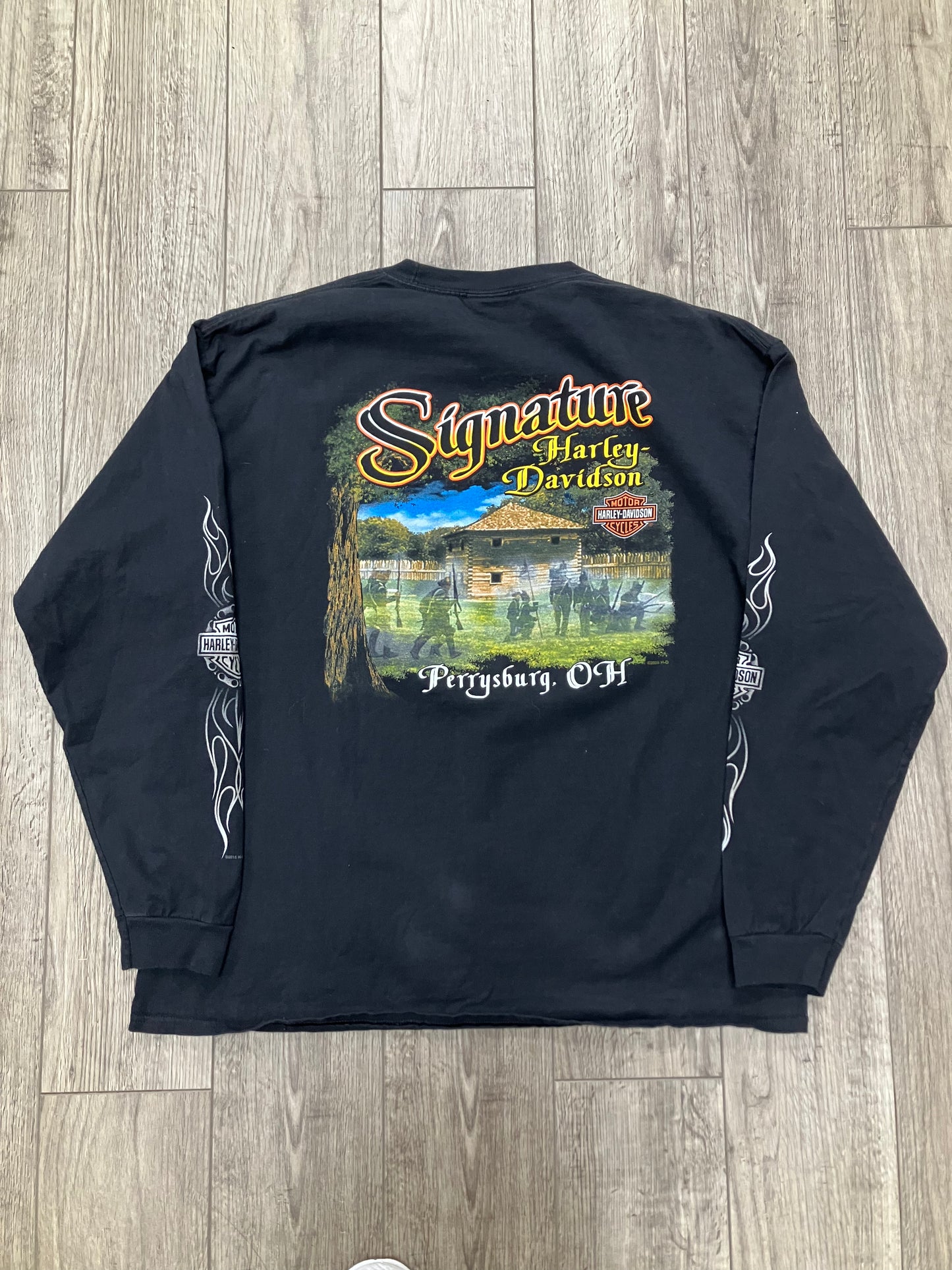 Harley Davidson Skull Longsleeve Tee Size XL