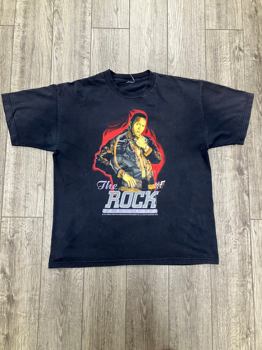 Vintage 2000 WWF The Rock of All Ages Tee Size XL