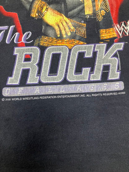 Vintage 2000 WWF The Rock of All Ages Tee Size XL