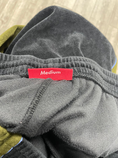 M-Supreme Velour Track Olive Jogger Pants