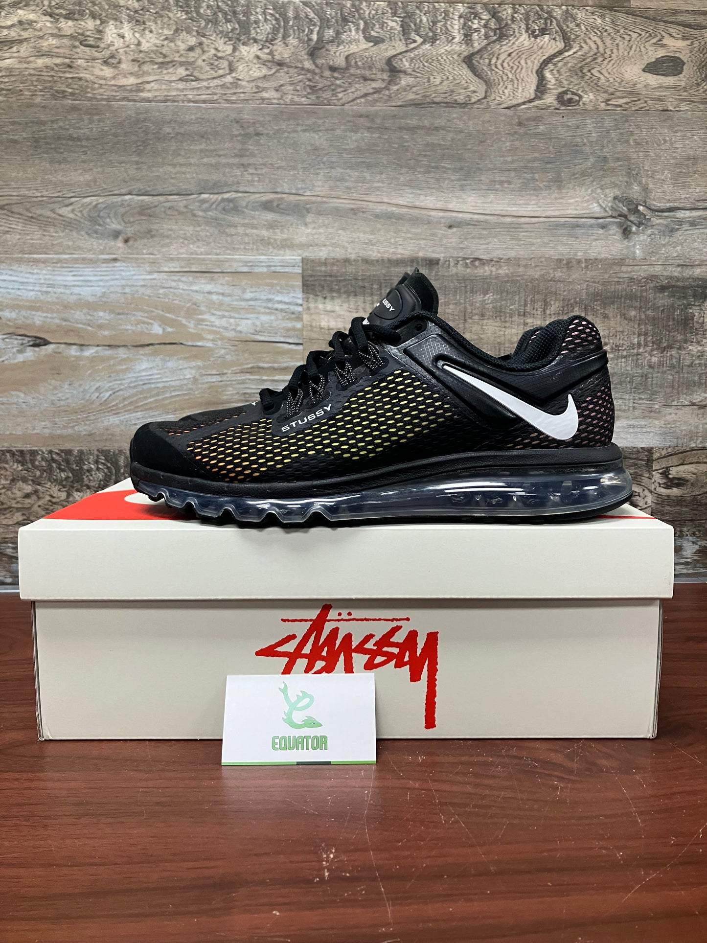 Nike Air Max 2013 Stussy Black Size 12