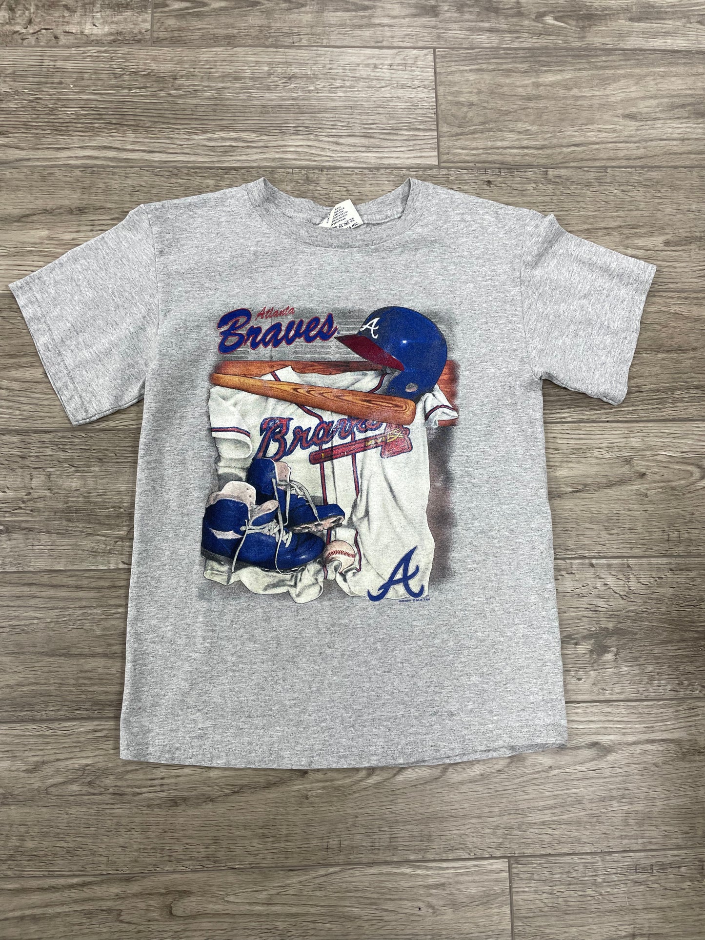 Vintage 1996 Atlanta Braves Grey Tee Size S