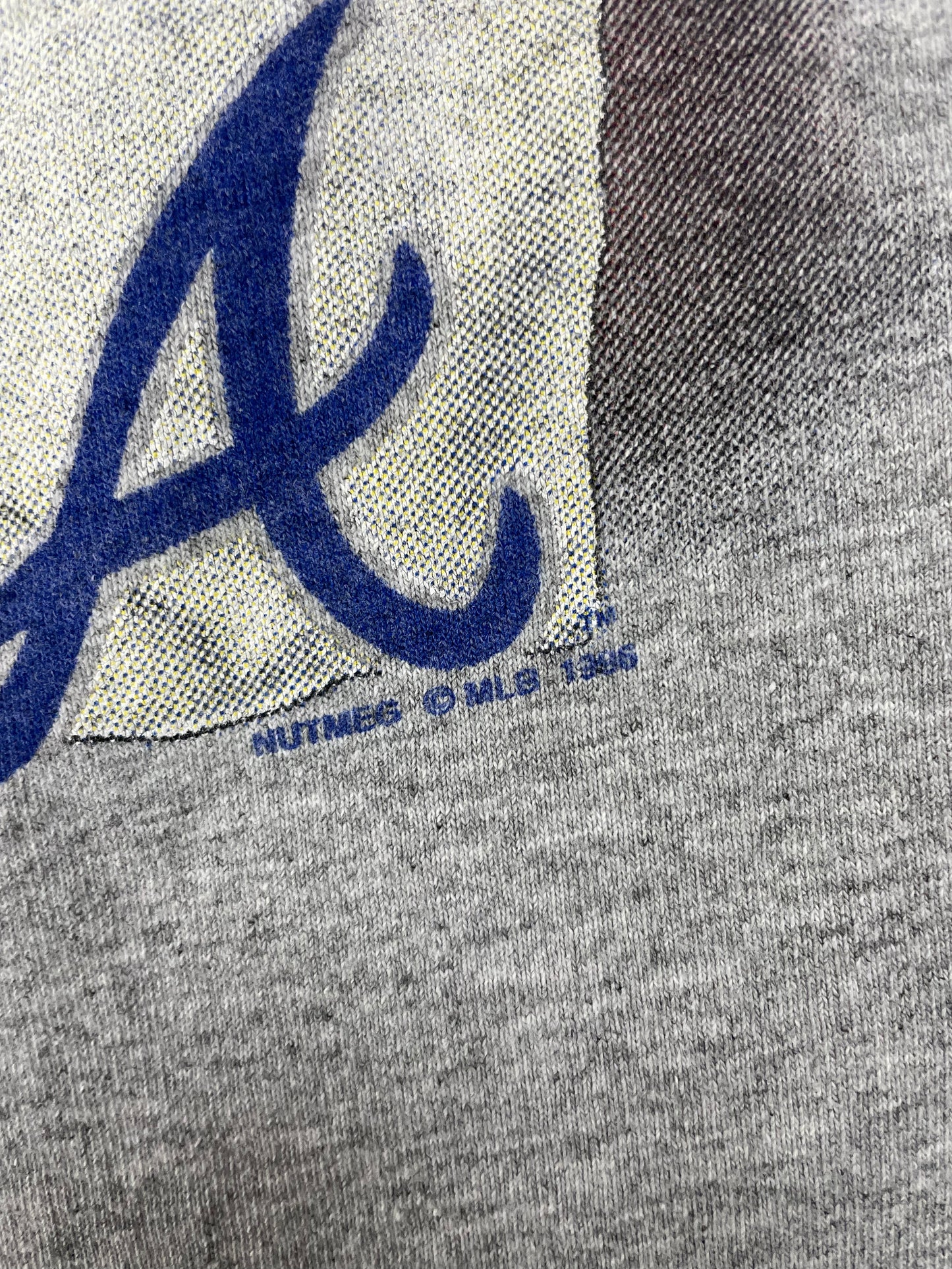 Vintage 1996 Atlanta Braves Grey Tee Size S