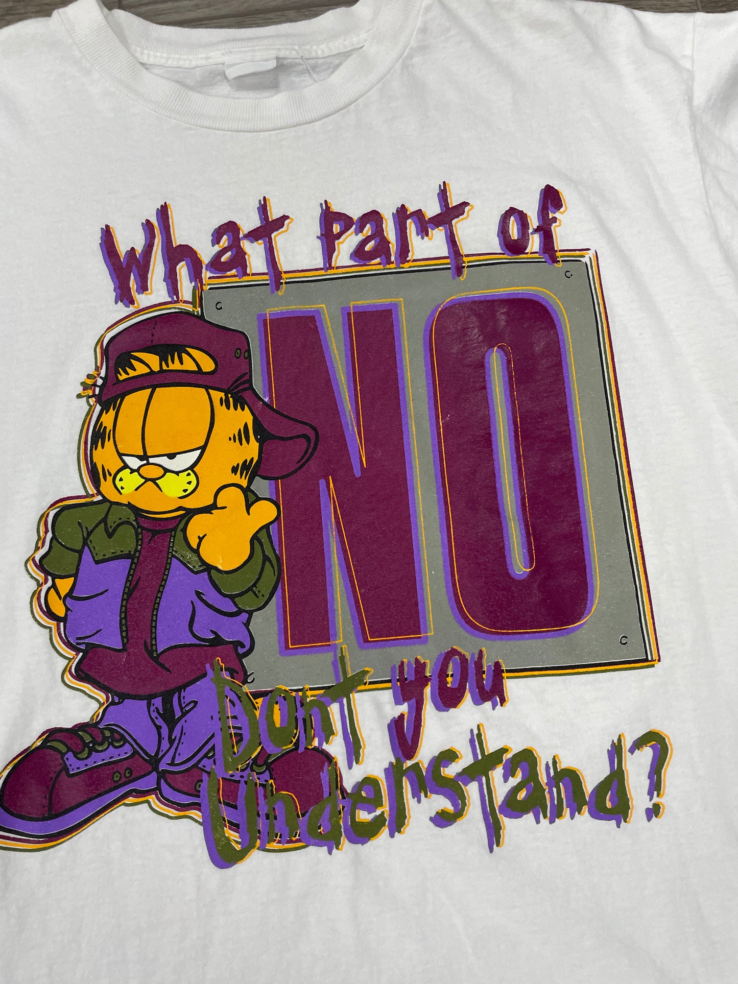 Vintage Garfield “What Part of No Don’t You Understand” Tee Size XL