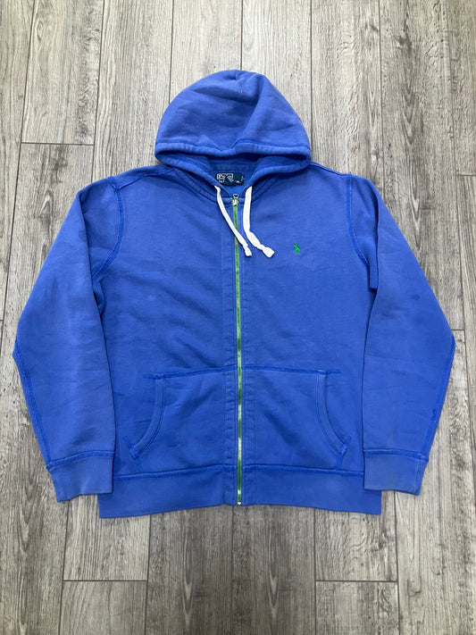 Polo Ralph Lauren Blue Full Zip Hoodie Size XL