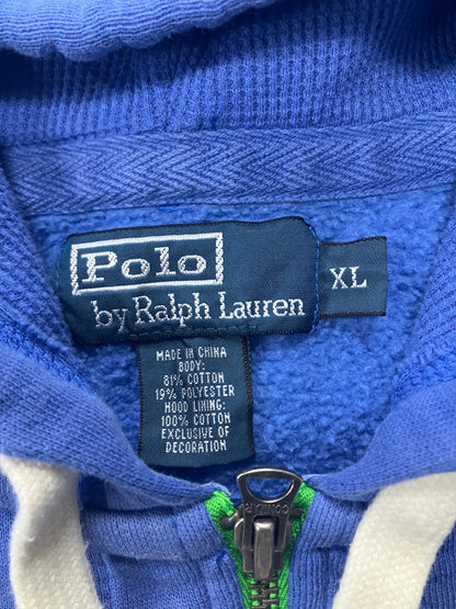 Polo Ralph Lauren Blue Full Zip Hoodie Size XL