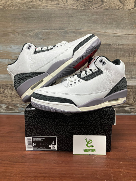 Jordan 3 Retro Cement Grey Size 9