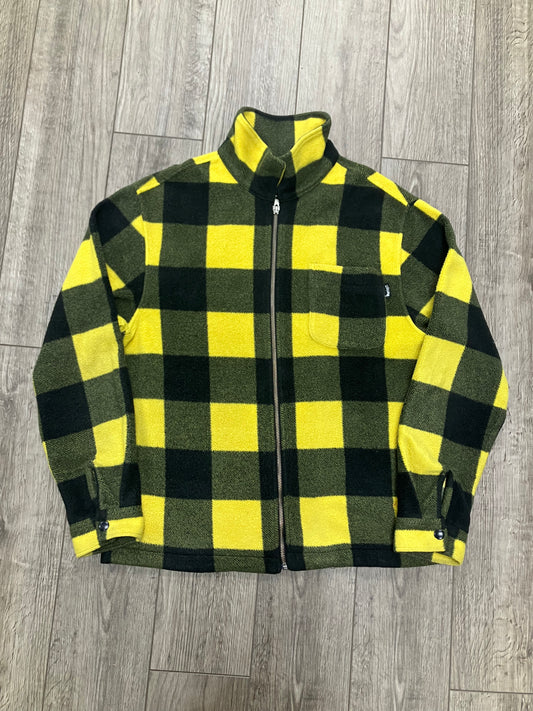 Stussy Polar Fleece Zip Up Shirt Size S