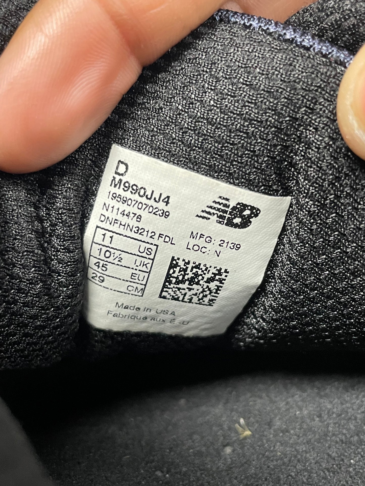 11 - New Balance 990v4 JJJound Navy