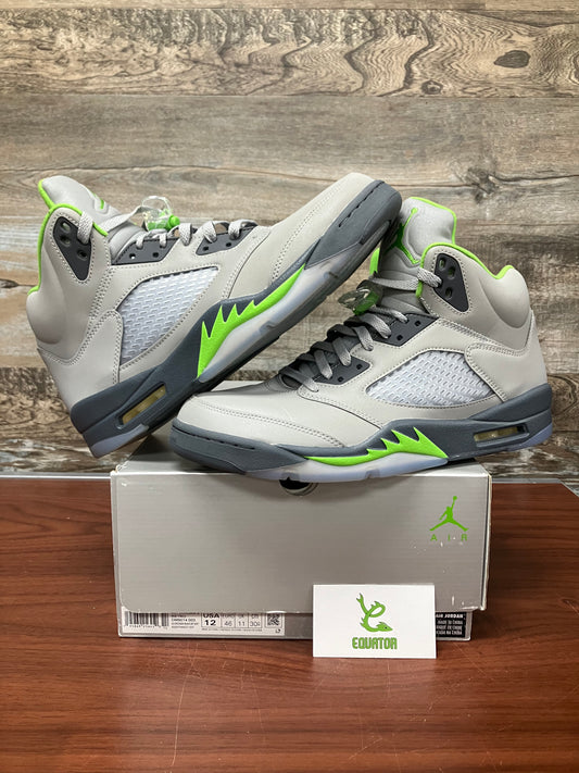 Jordan 5 Green Bean Size 12