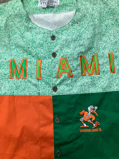 Vintage Miami Hurricanes City Boys By J Plus Jersey Size M