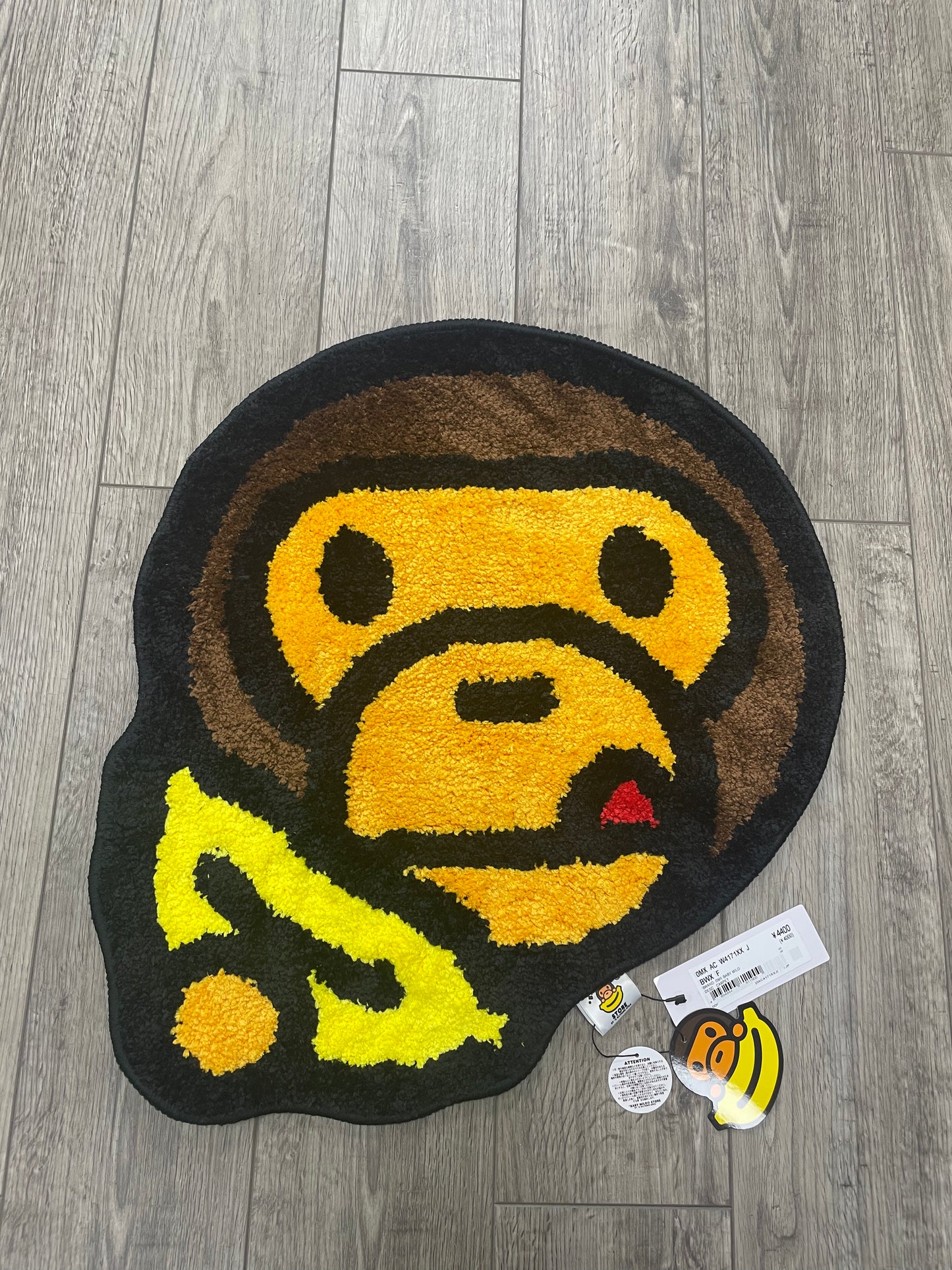 BAPE Baby Milo Face Banana Rug