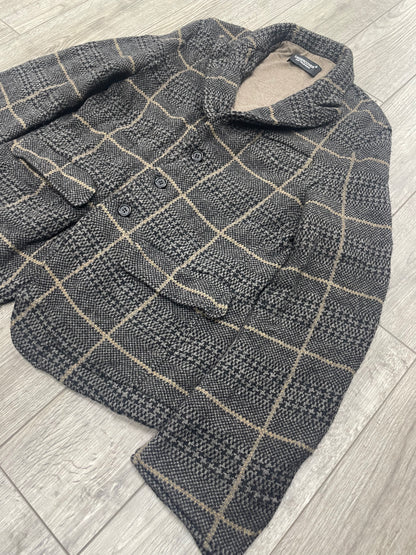 2/M-Undercover Wool Check Knit Jacket