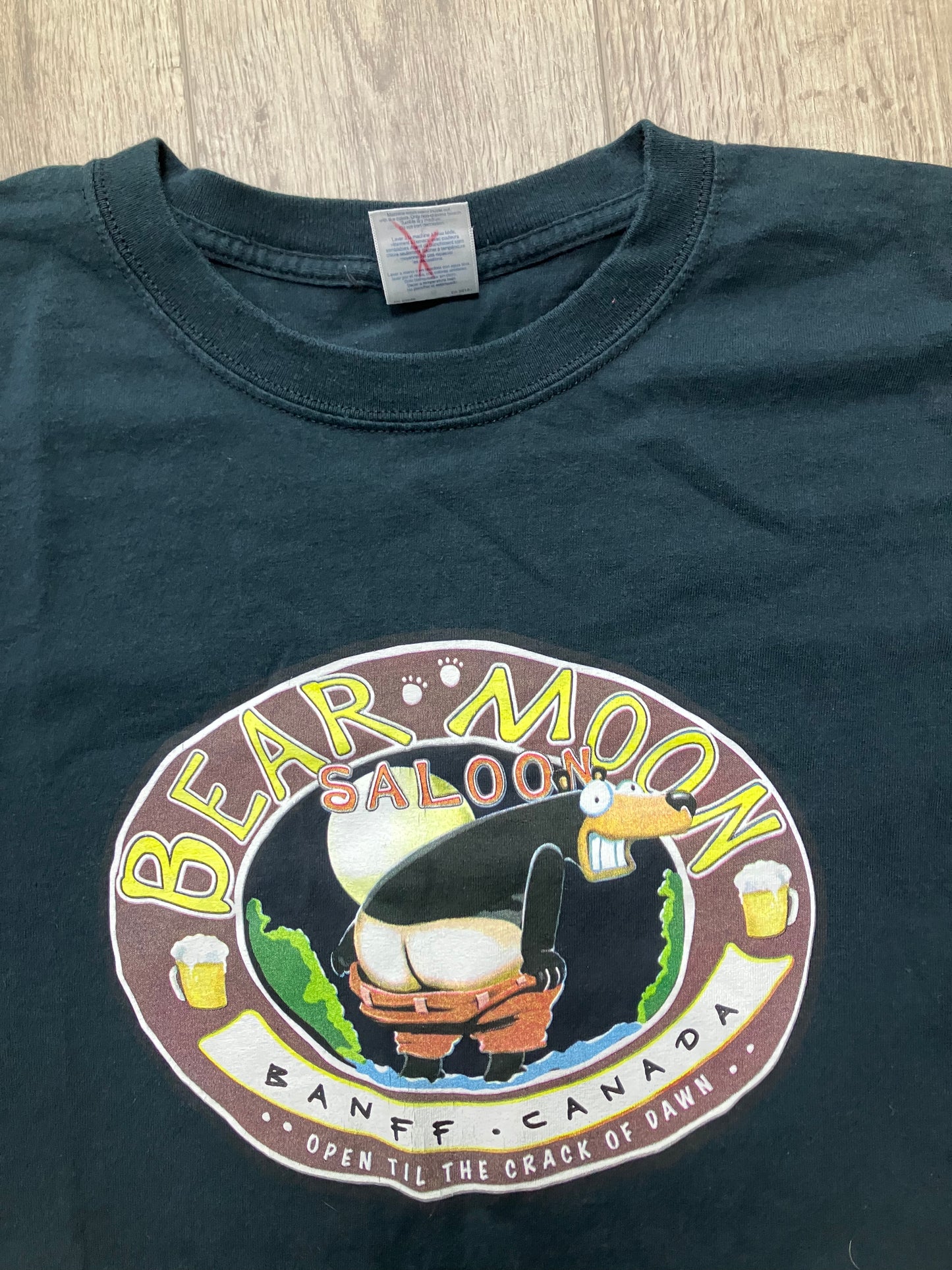 Vintage Bear Moon Saloon Tee Size L