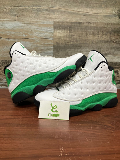 Jordan 13 Retro White Lucky Green Size 11