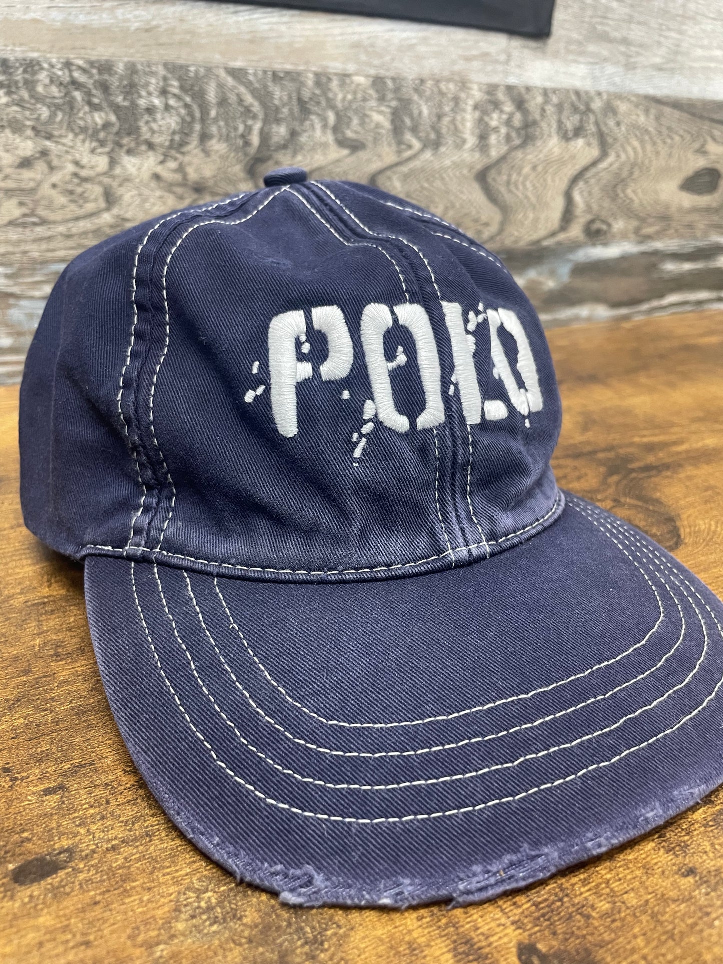 OS-Polo Ralph Lauren Distressed Logo Baseball Cap