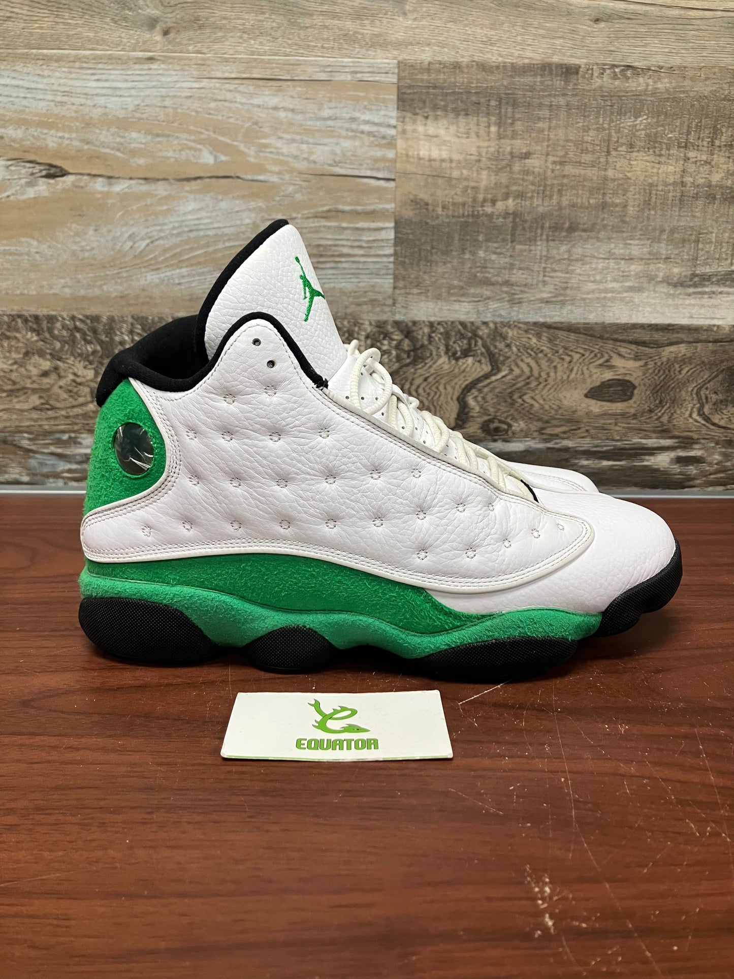 Jordan 13 Retro White Lucky Green Size 11