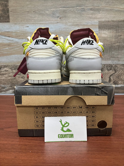 Nike Dunk Low Off-White Lot 8 Size 8.5