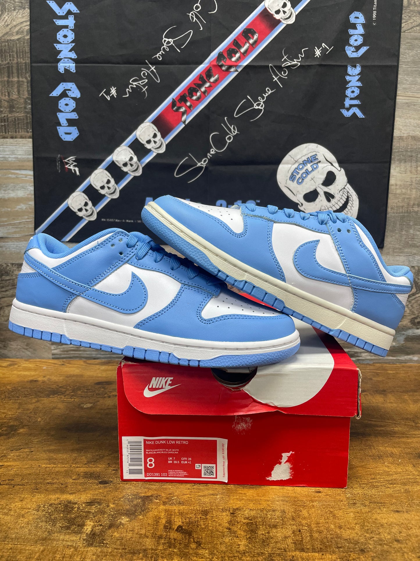8-Nike Dunk Low University Blue