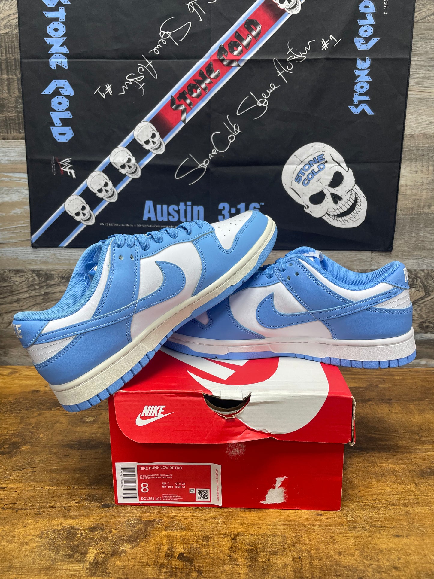 8-Nike Dunk Low University Blue