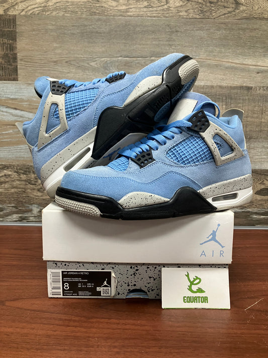 Jordan 4 Retro University Blue Size 8